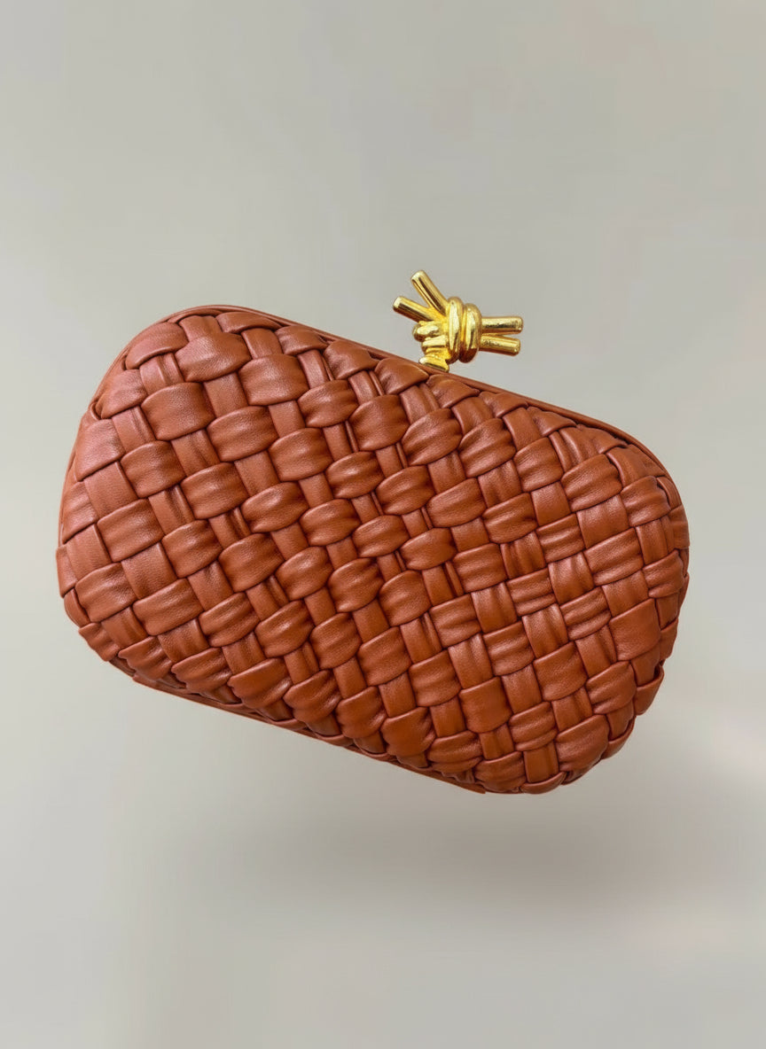 Statement Woven Clutch Bag