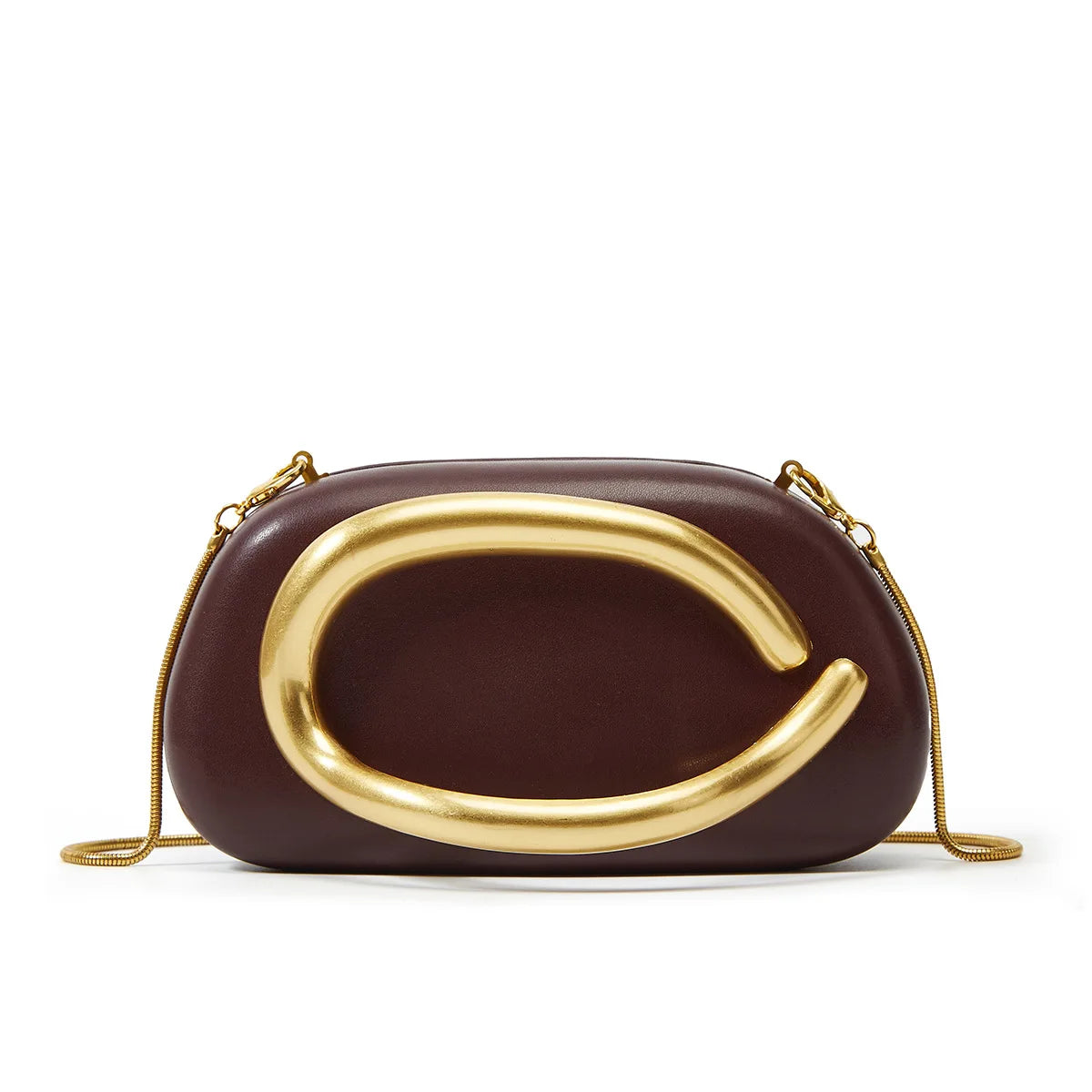 Metal-Accented Statement Handbag