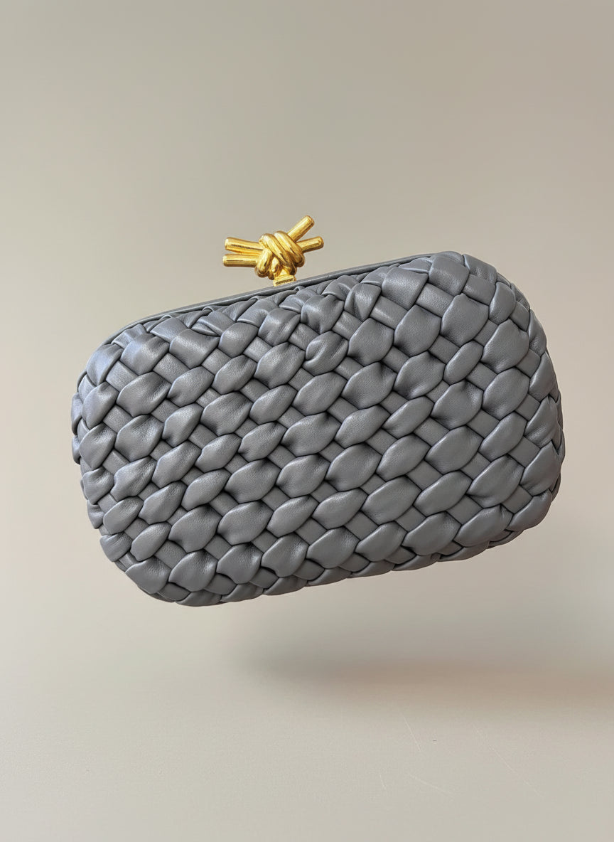 Statement Woven Clutch Bag