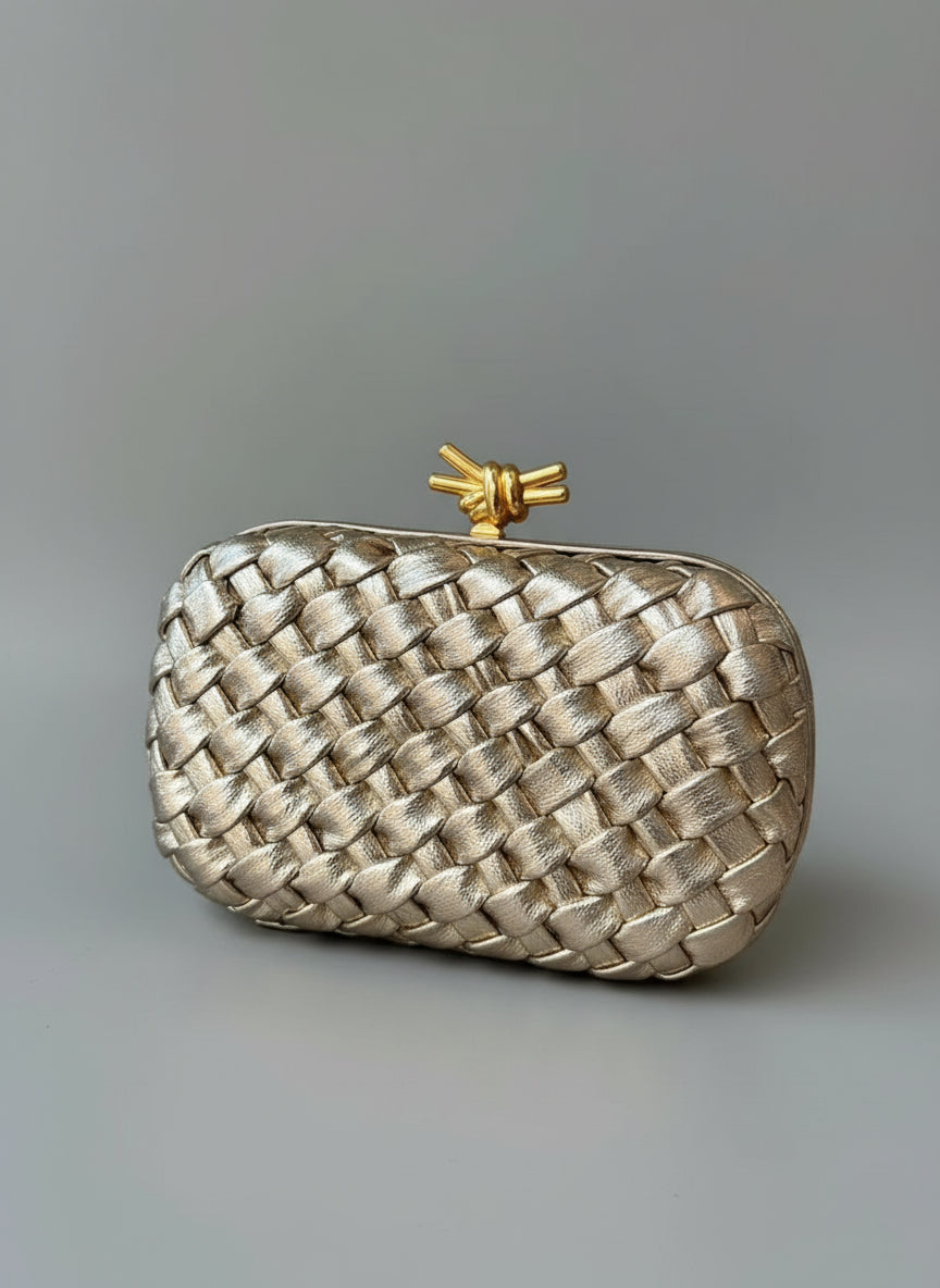 Statement Woven Clutch Bag