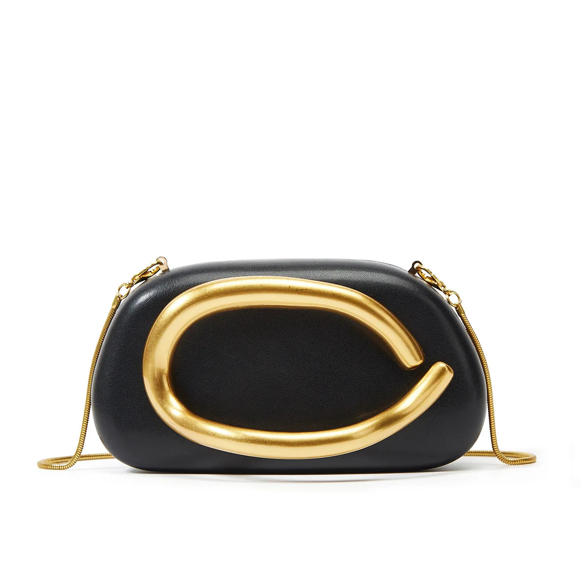 Metal-Accented Statement Handbag