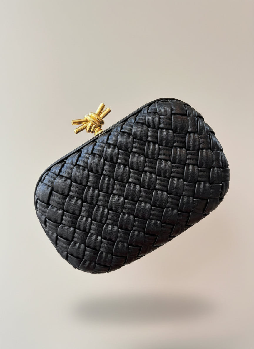 Statement Woven Clutch Bag